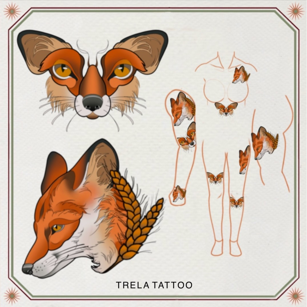 lis fox pomysły na tatuaż tattoo ideas