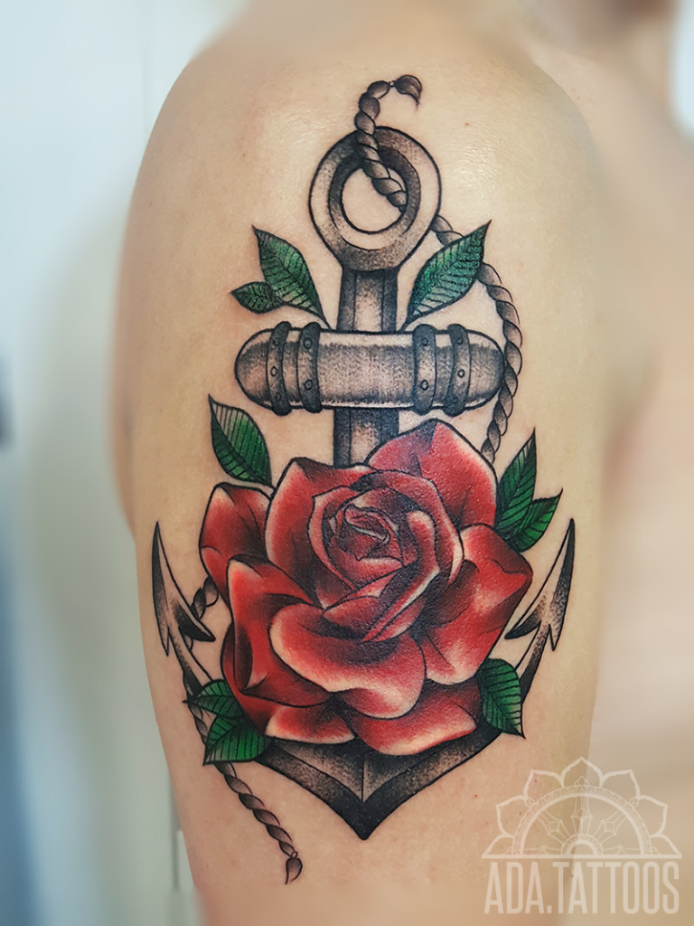 roza kotwica rose anchor