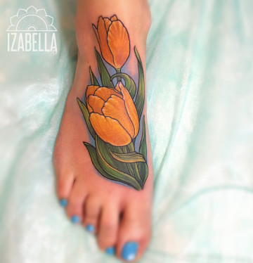 tulipan tatuaż